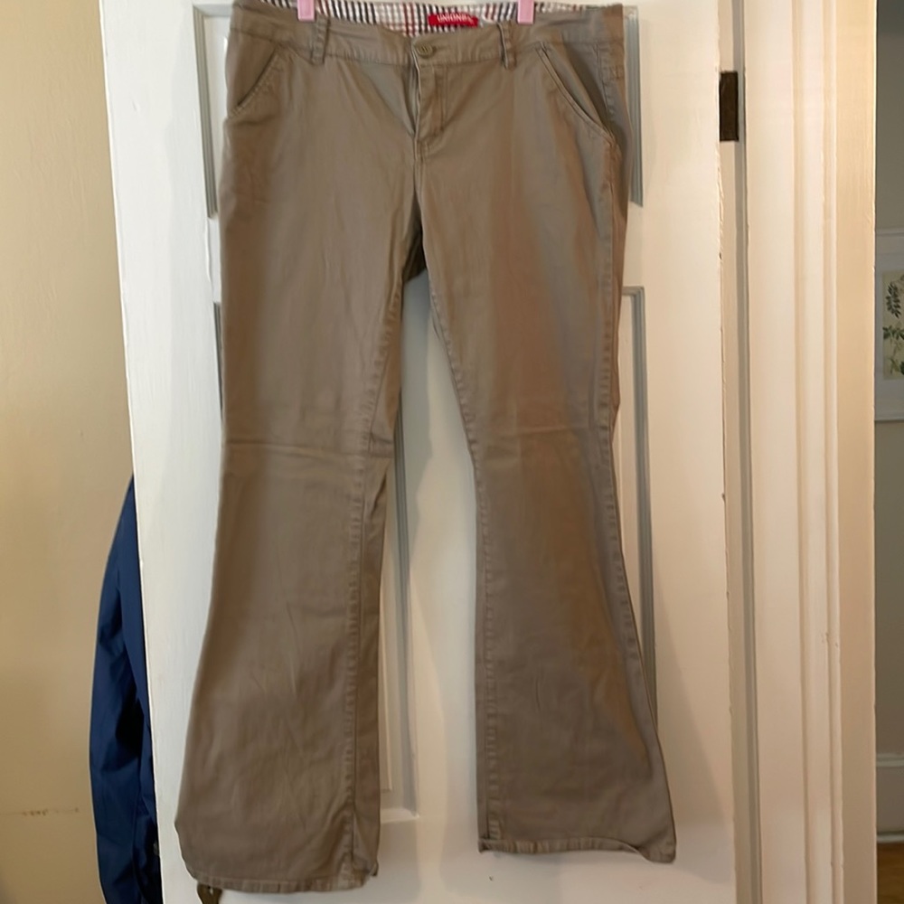 Unionbay khaki flare pants